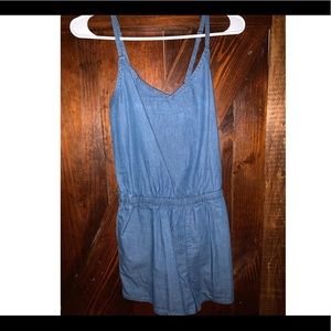Blue jean romper